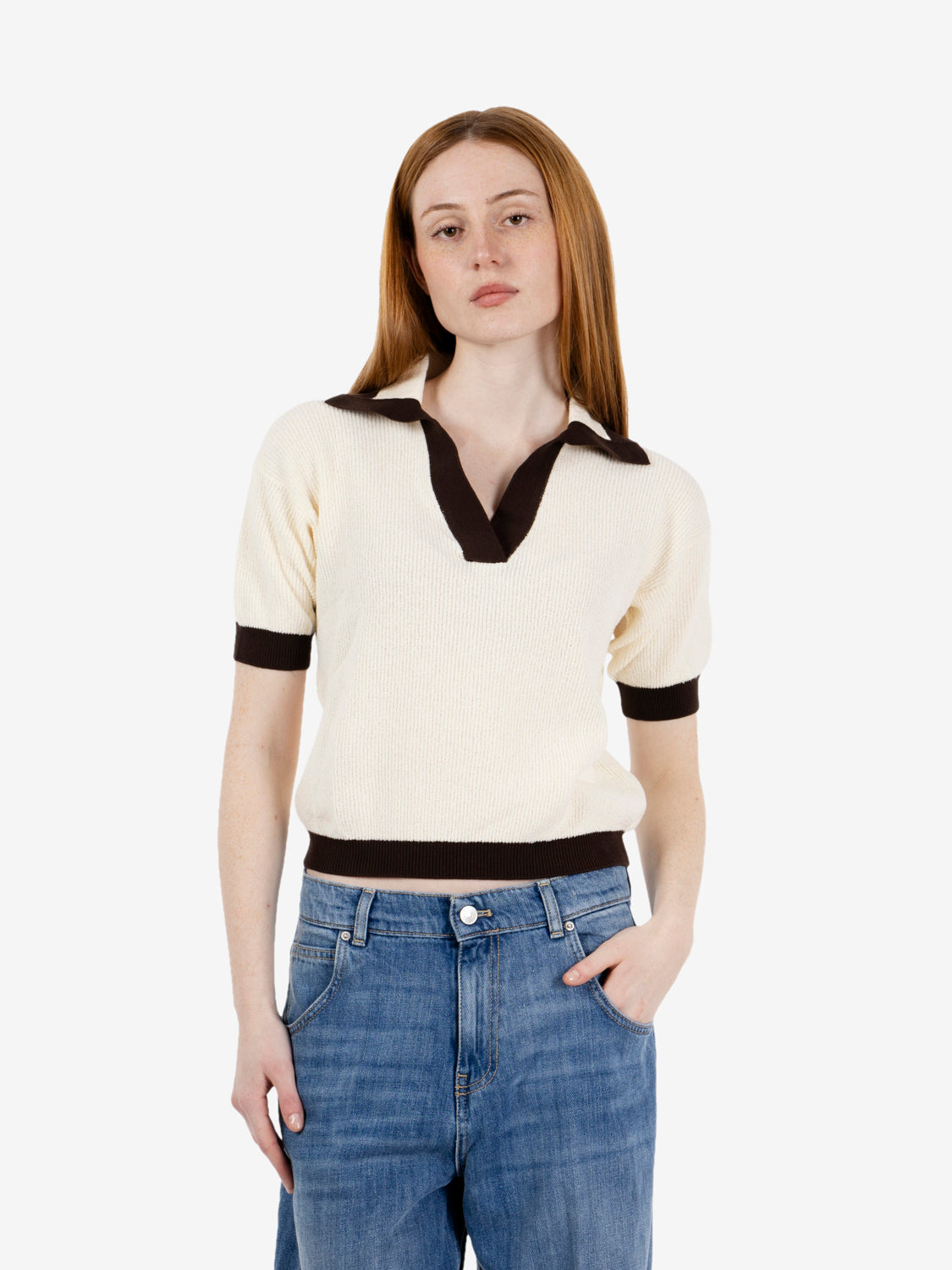 Polo skipper lana / cacao