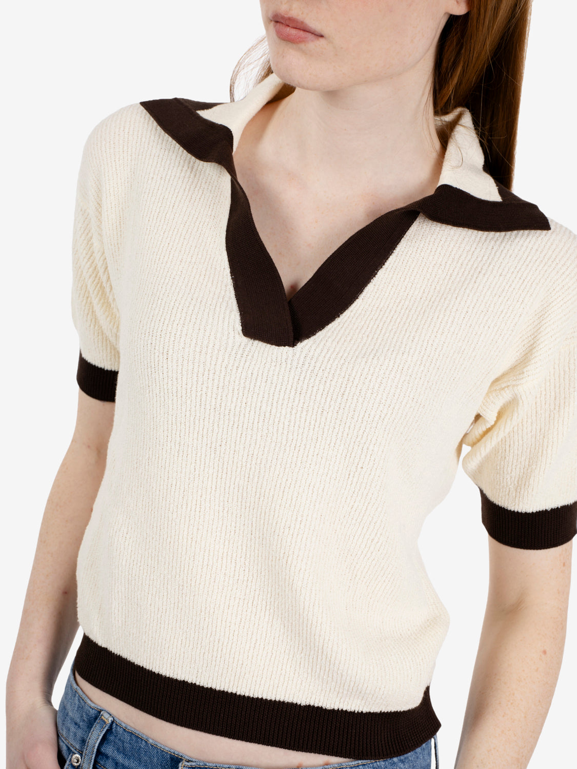 Polo skipper lana / cacao