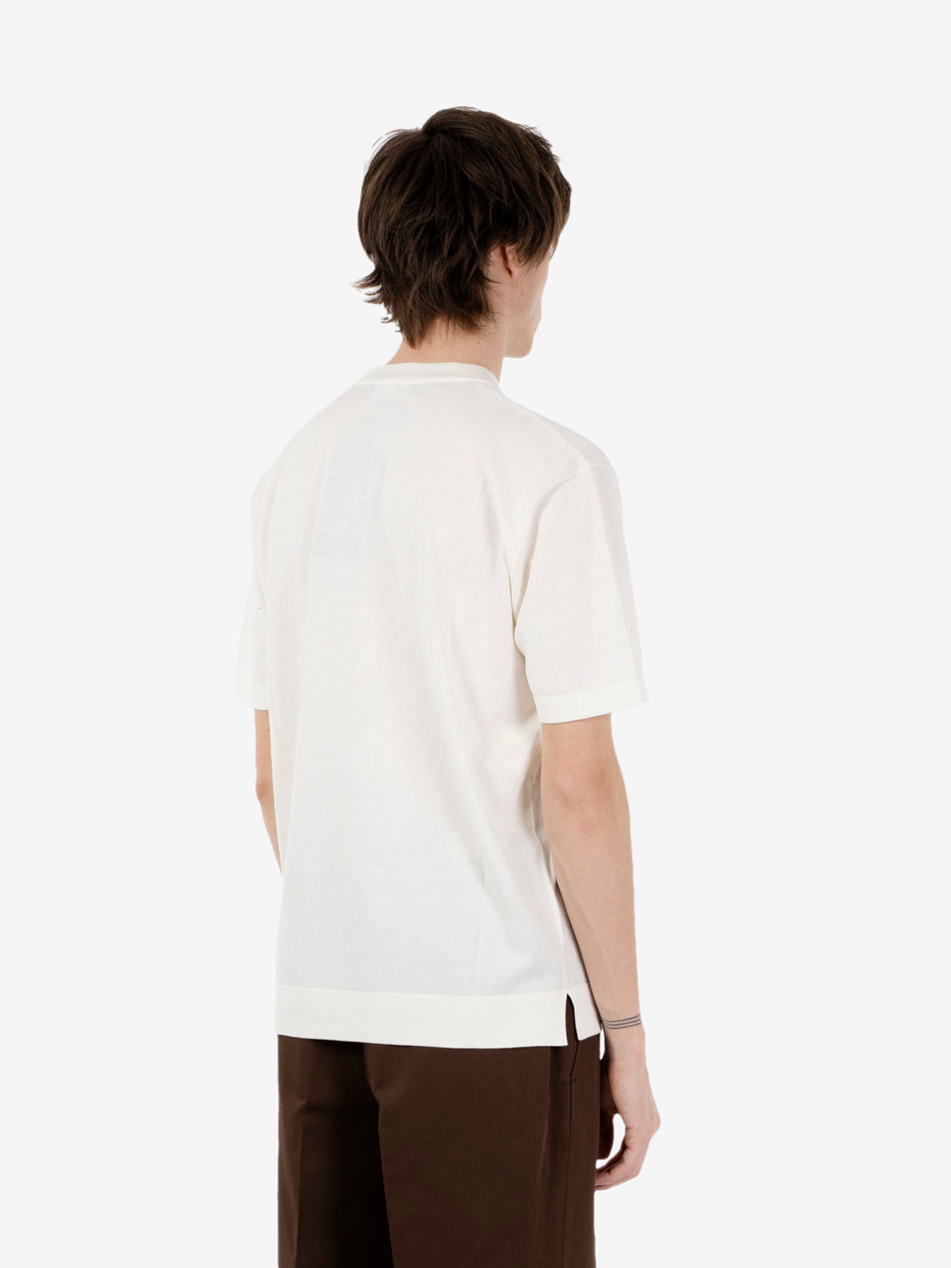 T-shirt girocollo over latte