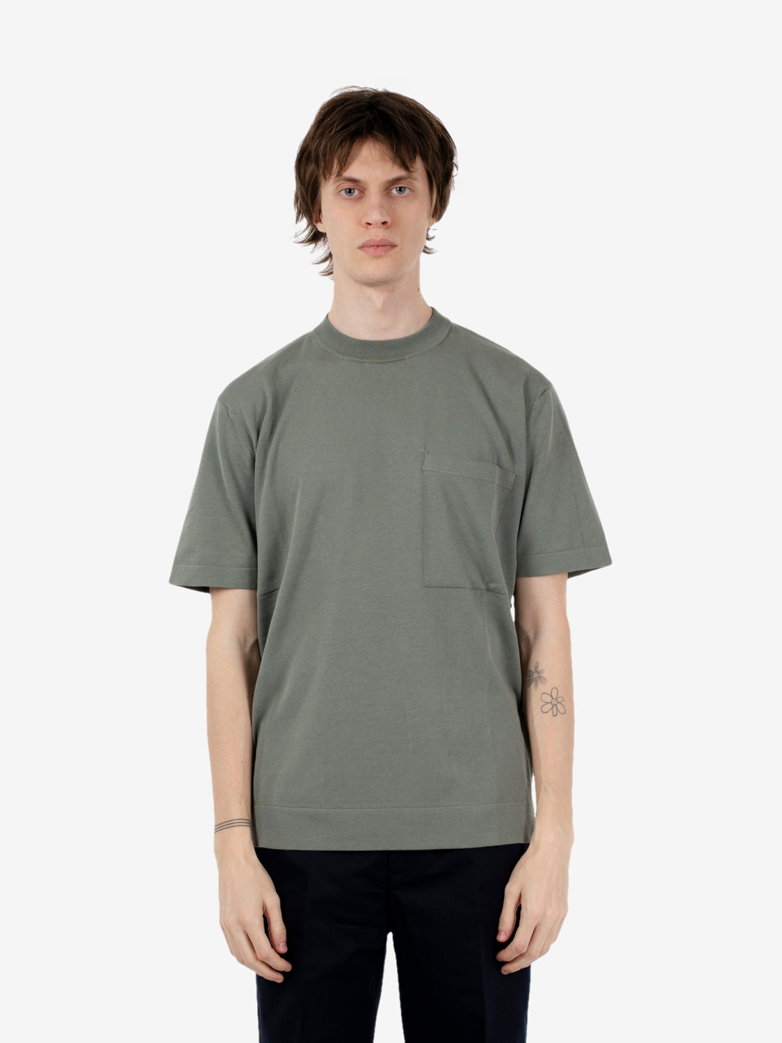 Over-sized senecio crew-neck t-shirt
