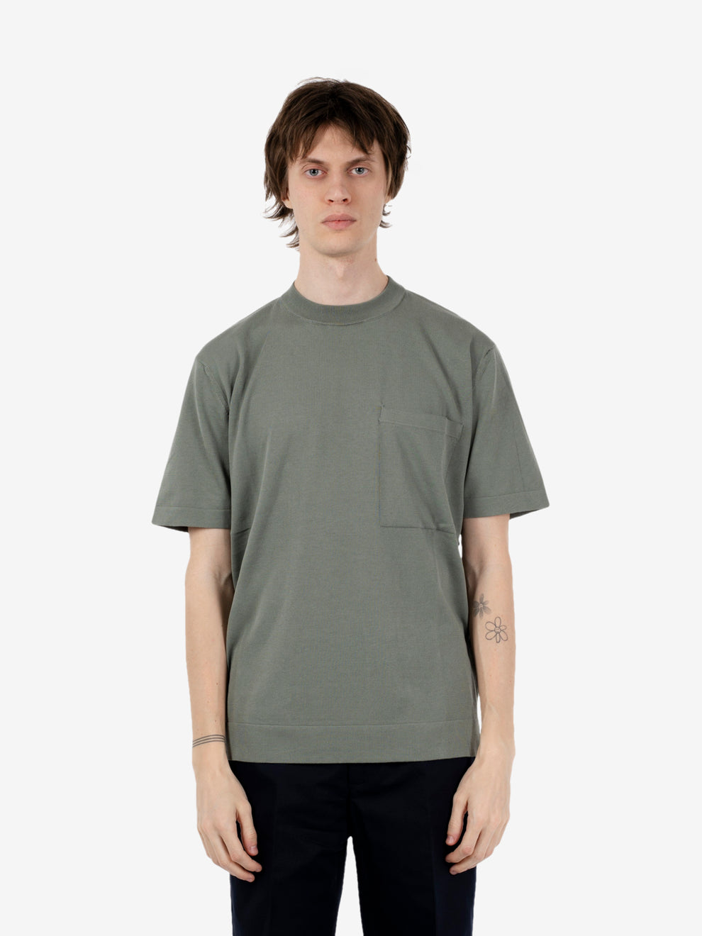 Over-sized senecio crew-neck t-shirt