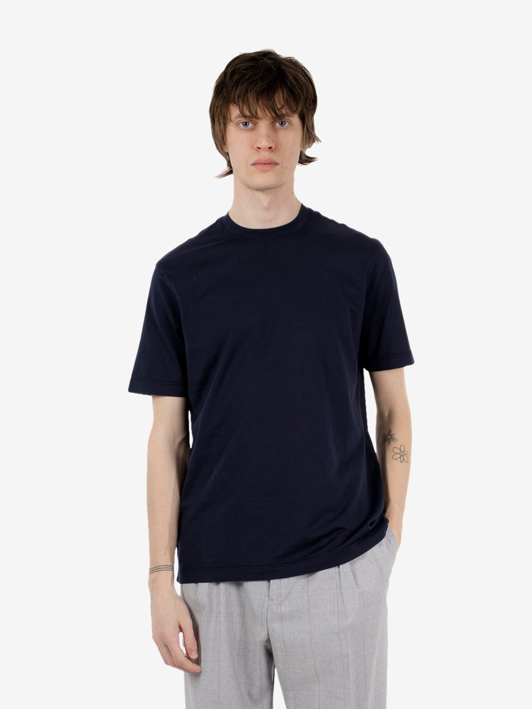 T-shirt in cotone navy