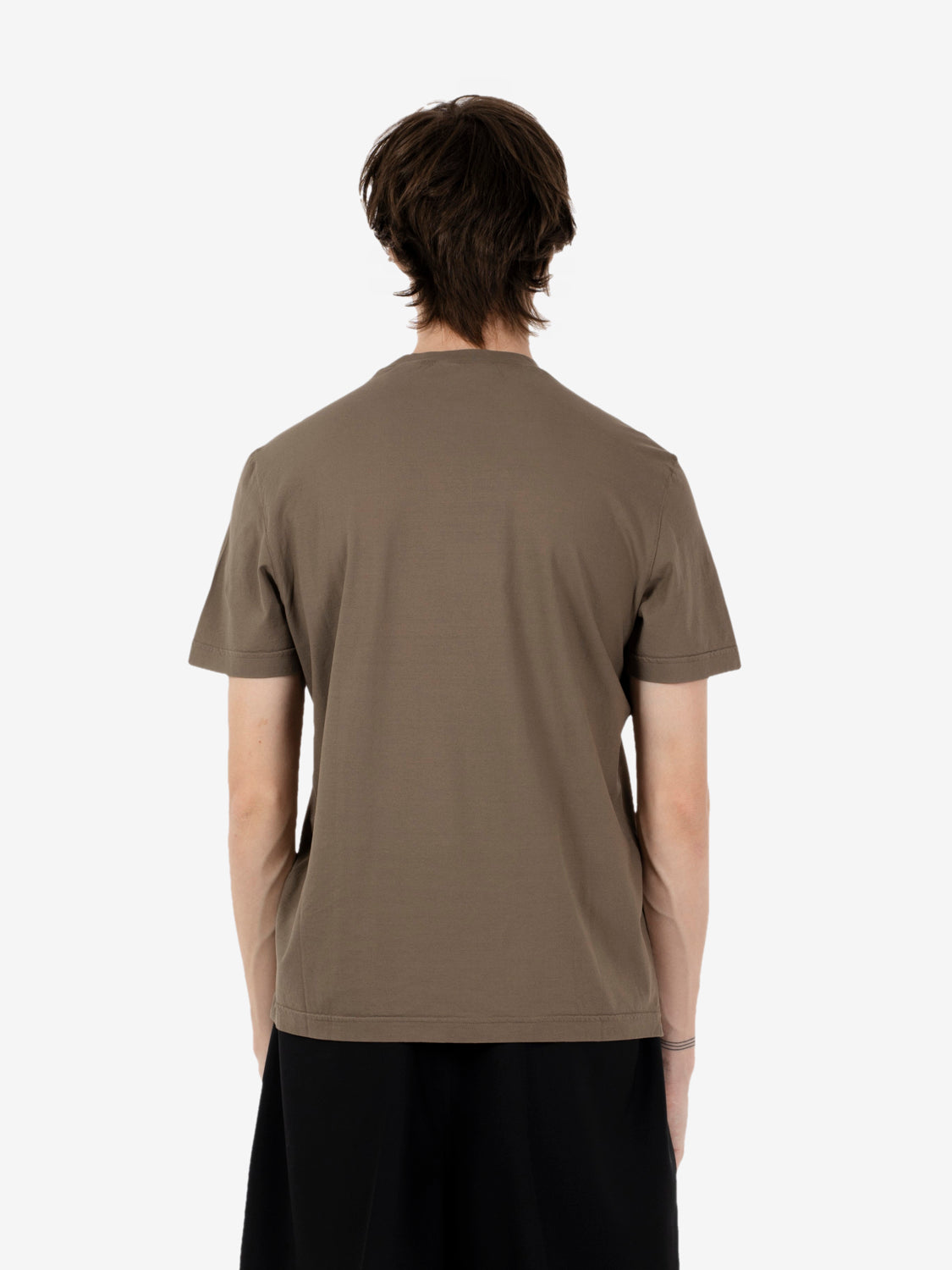 Taupe cotton t-shirt