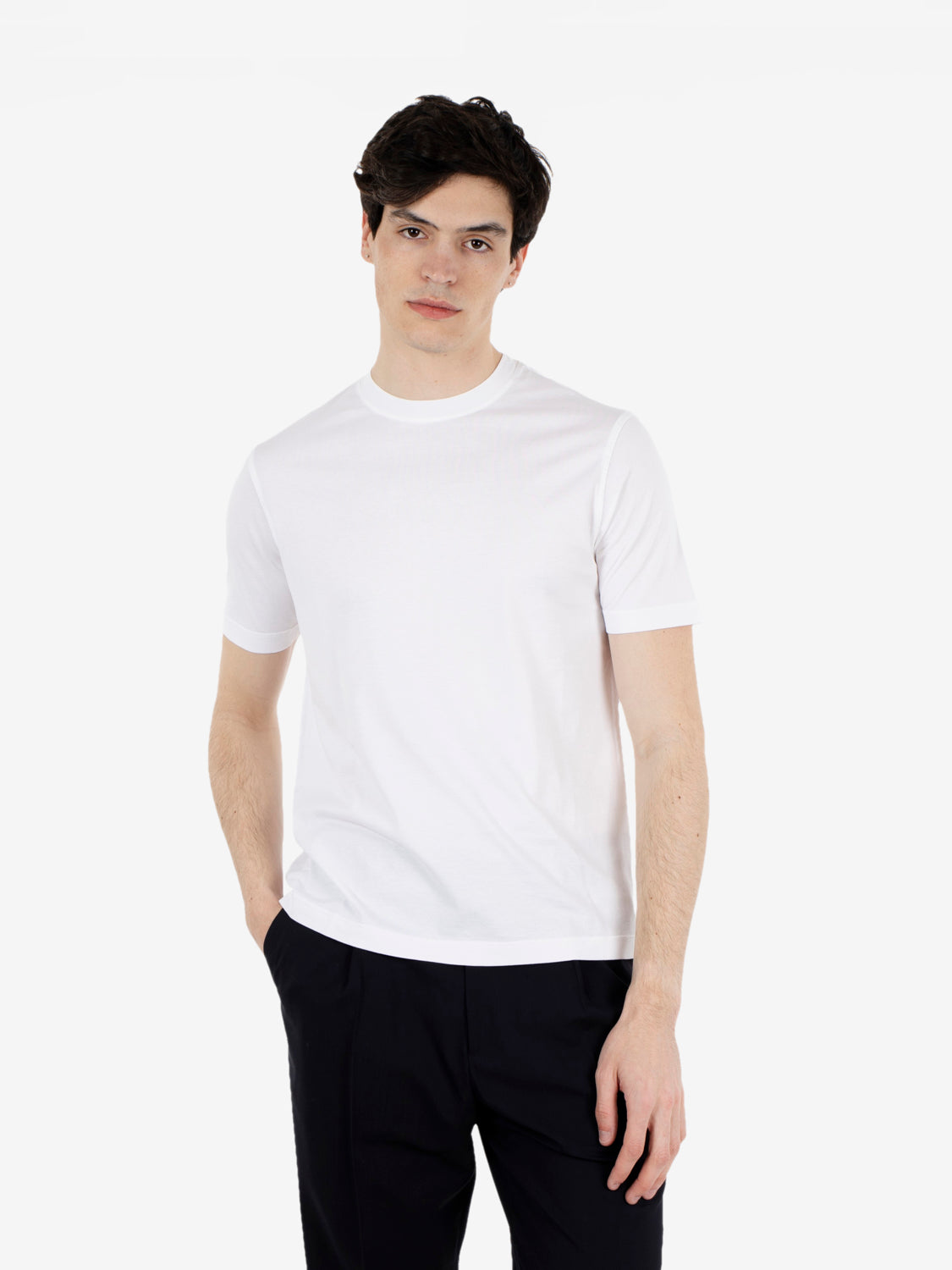 T-shirt Jervin cotone bianco ottico