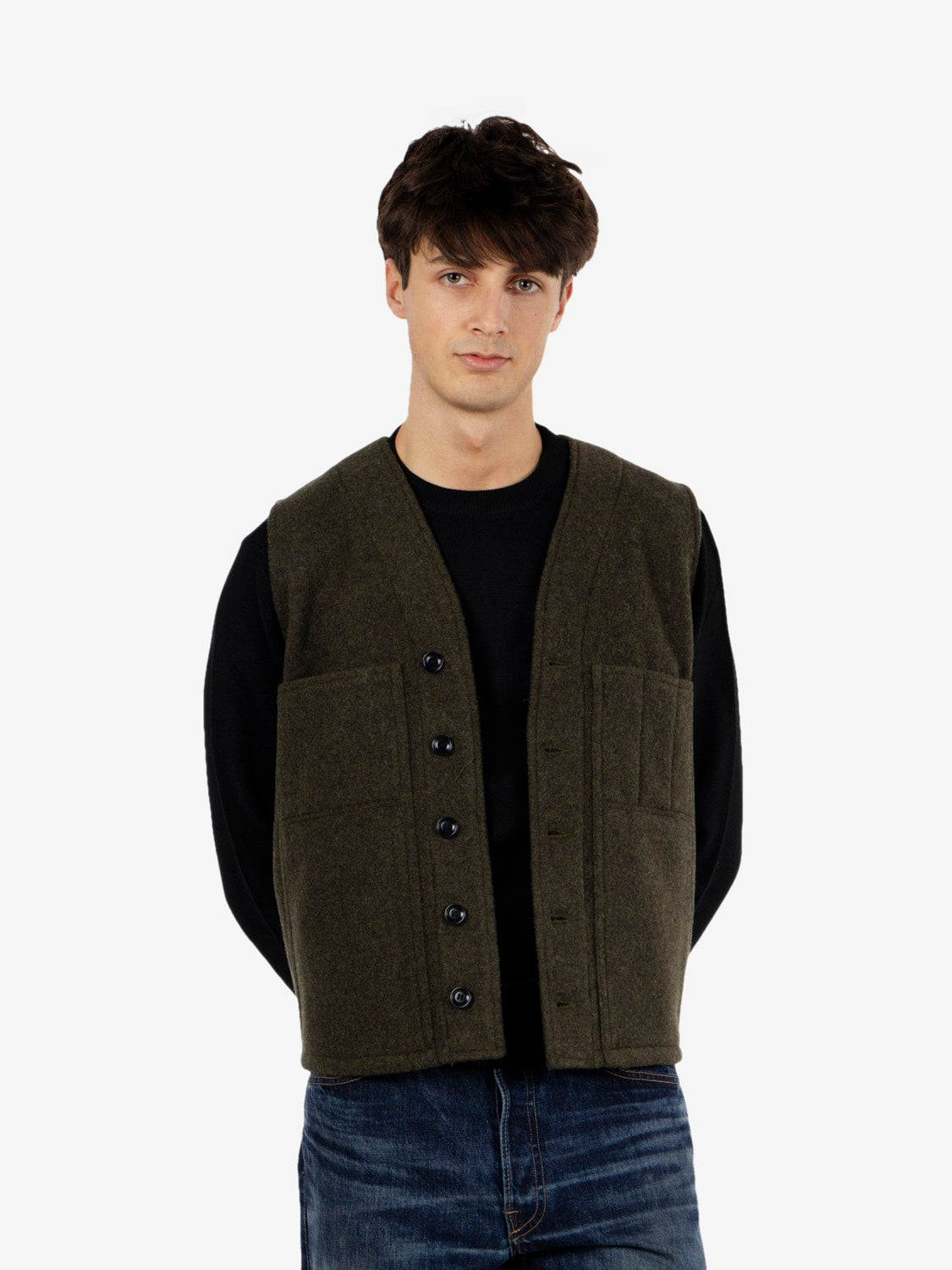 Mackinaw wool forest green