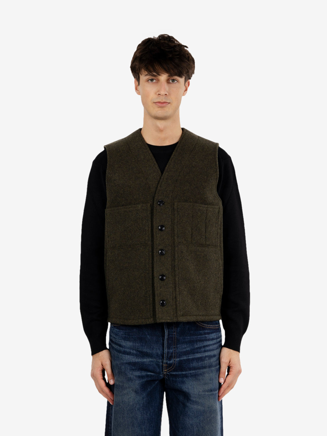 Mackinaw wool forest green