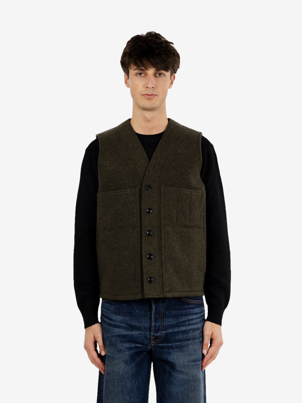 Mackinaw wool forest green