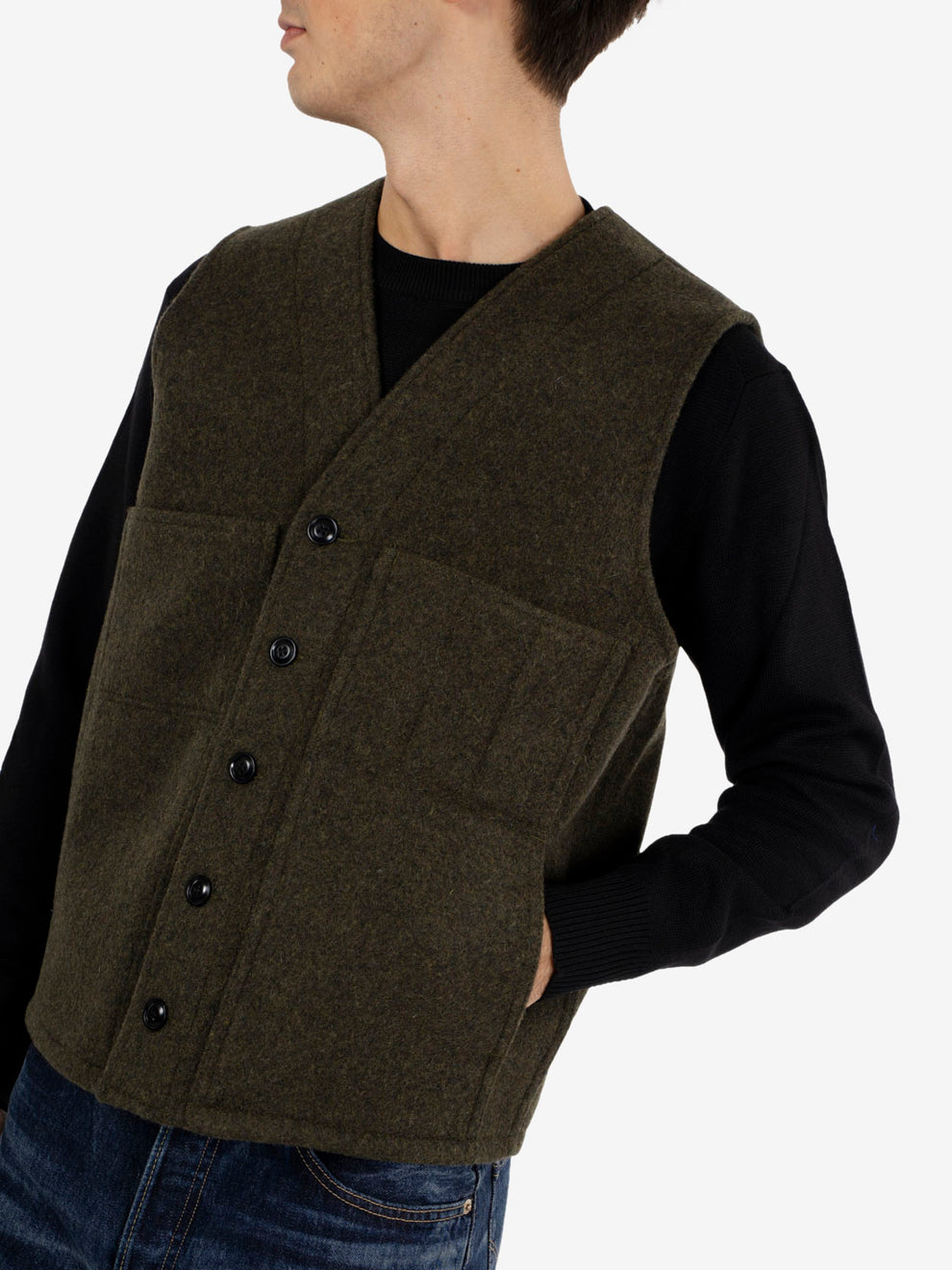 Mackinaw wool forest green