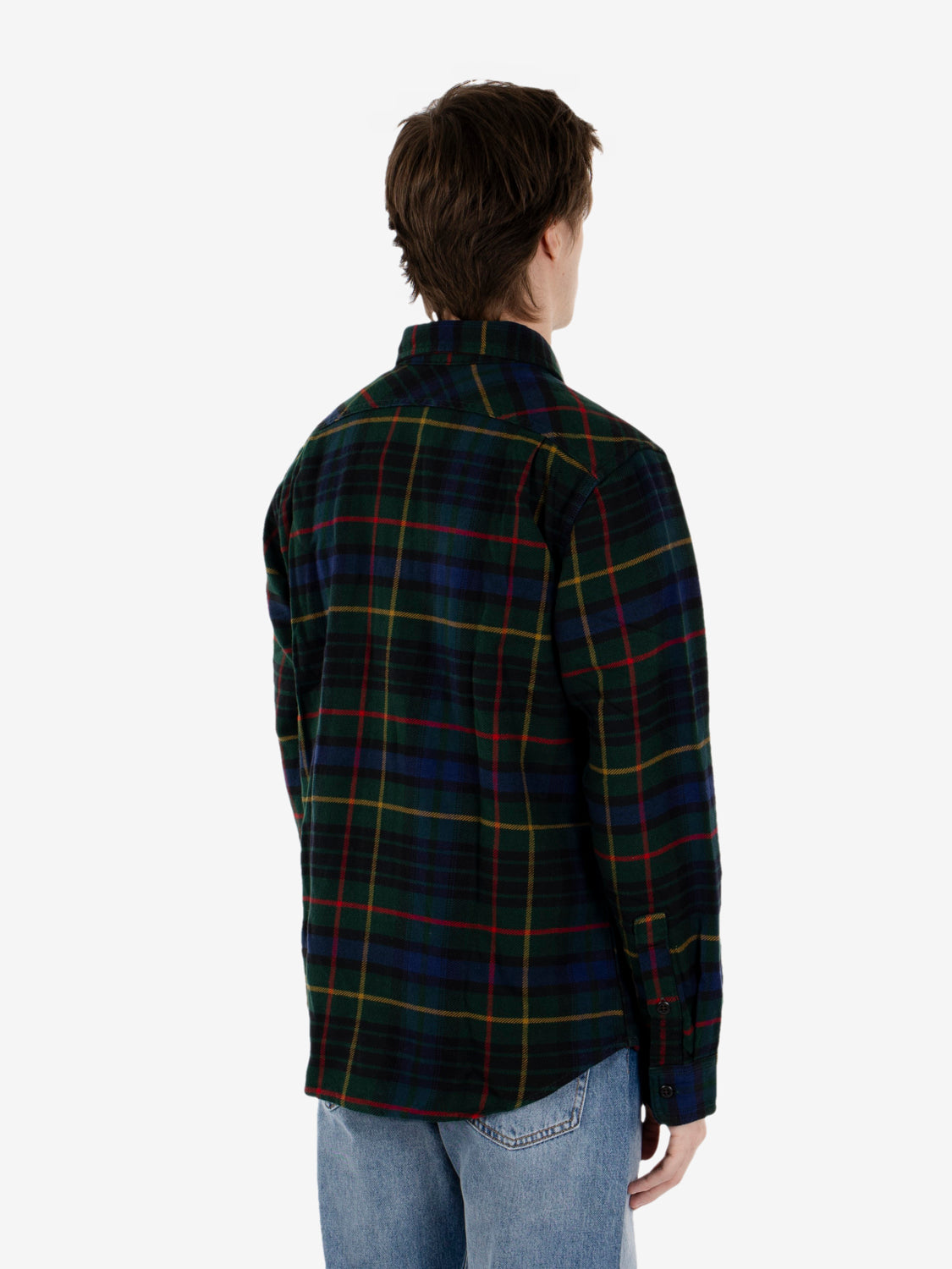 Vintage Flannel Work shirt green / navy