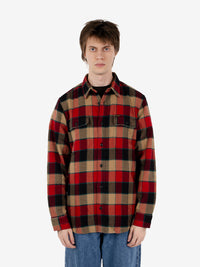 Vintage Flannel Work shirt red plaid