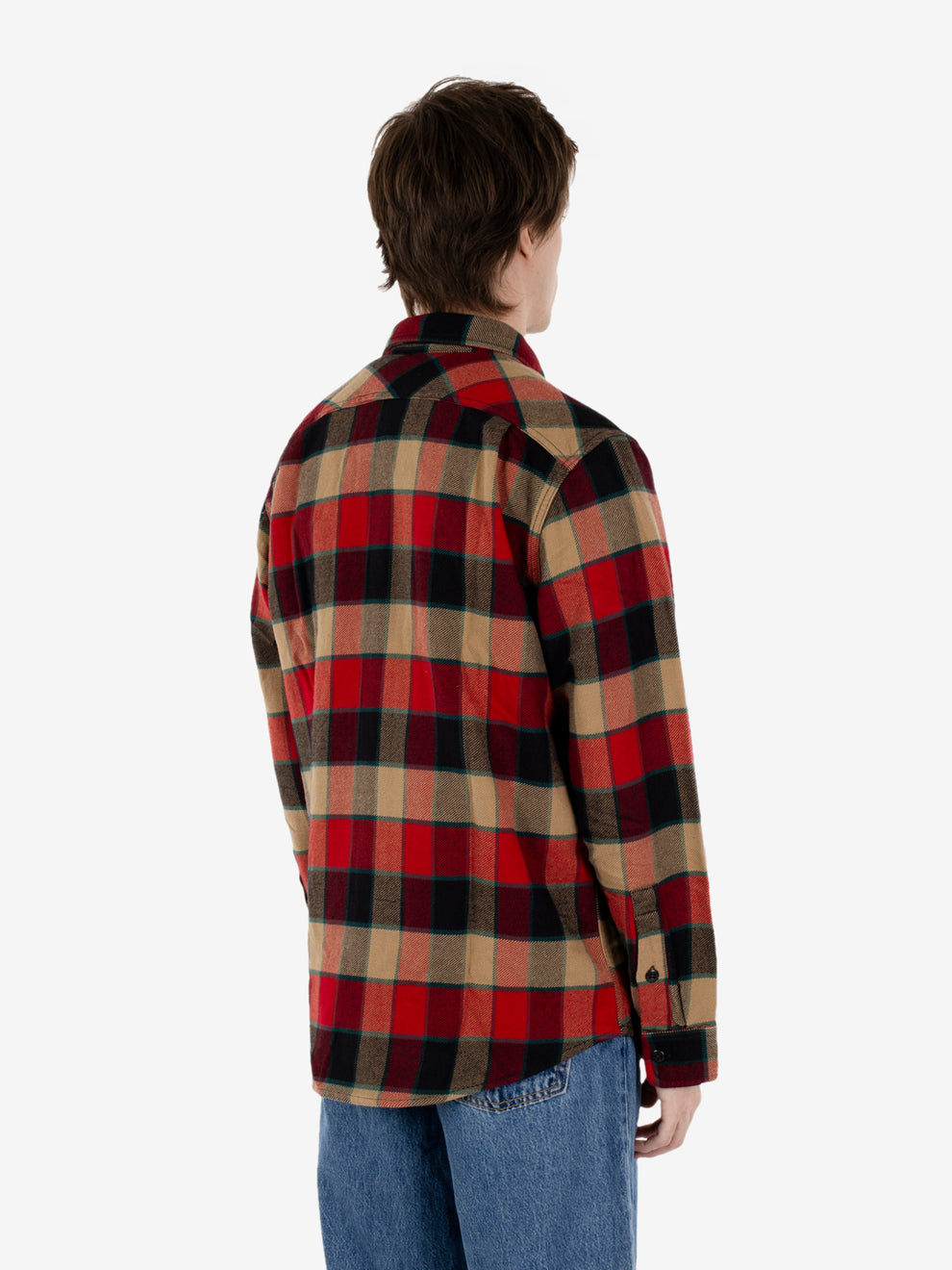 Vintage Flannel Work shirt red plaid