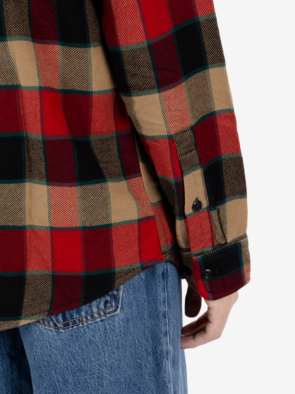 Vintage Flannel Work shirt red plaid