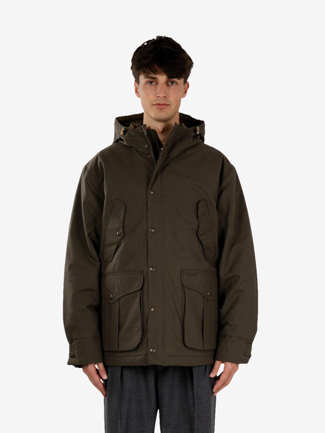 Waxed Mountain parka otter green