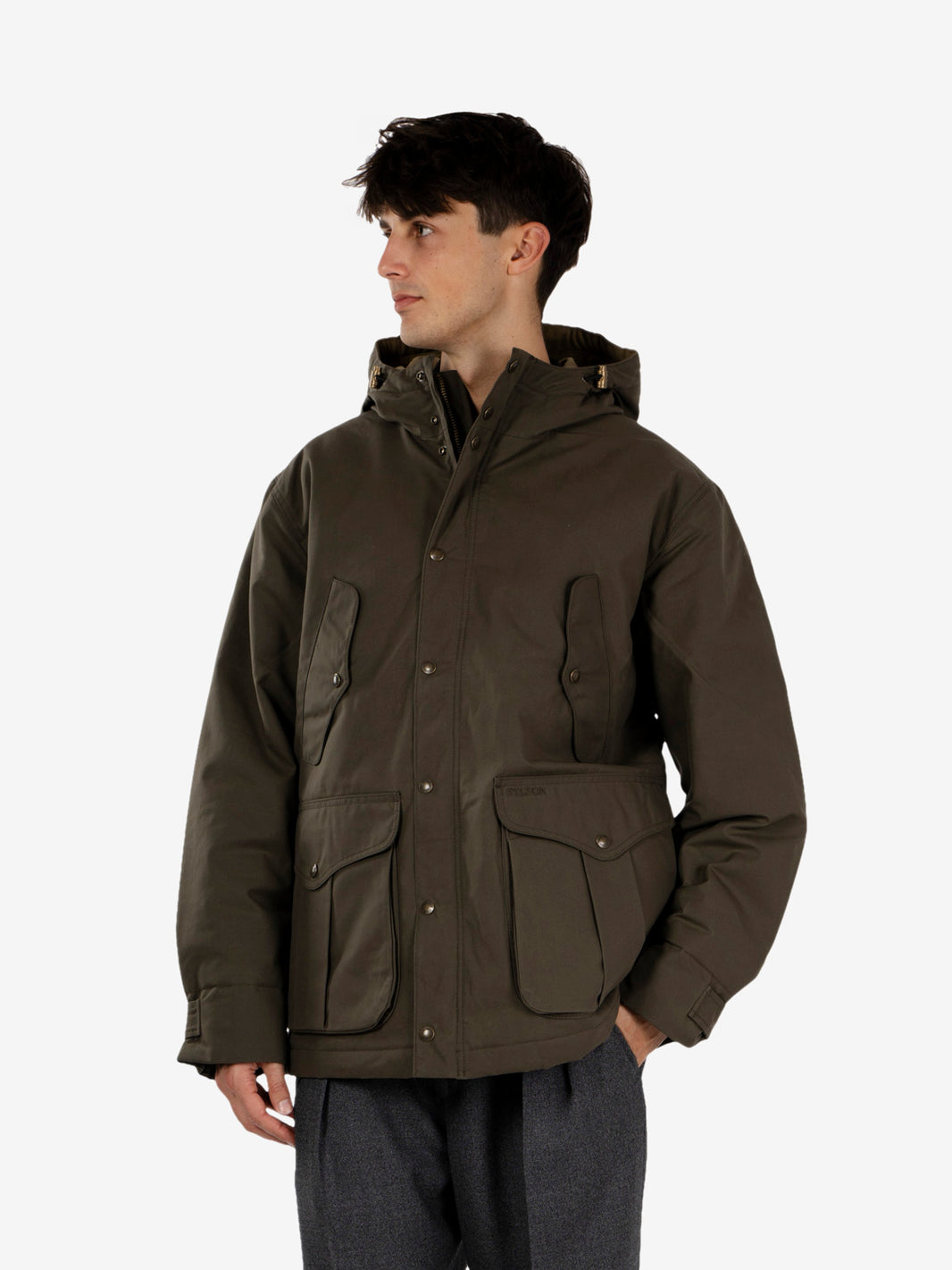 Waxed Mountain parka otter green