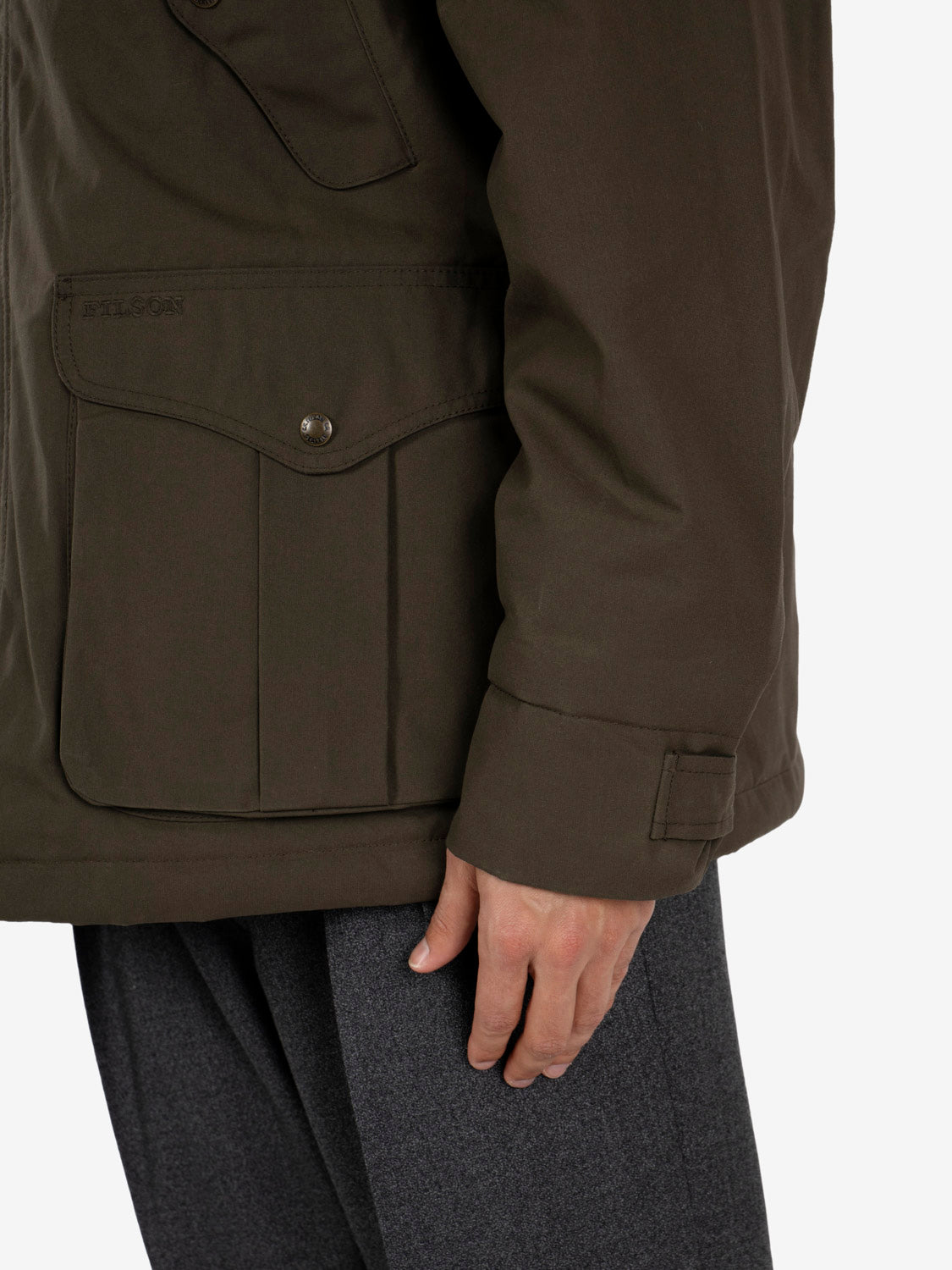 Waxed Mountain parka otter green