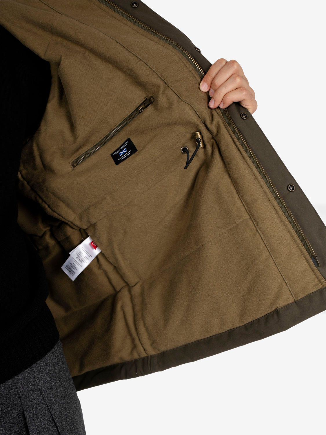 Waxed Mountain parka otter green