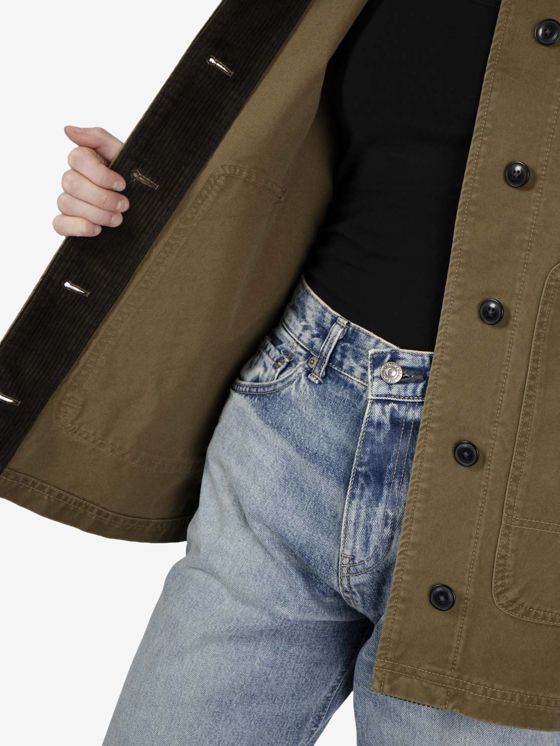 Women's Canvas Barn Coat, Marsh Olive