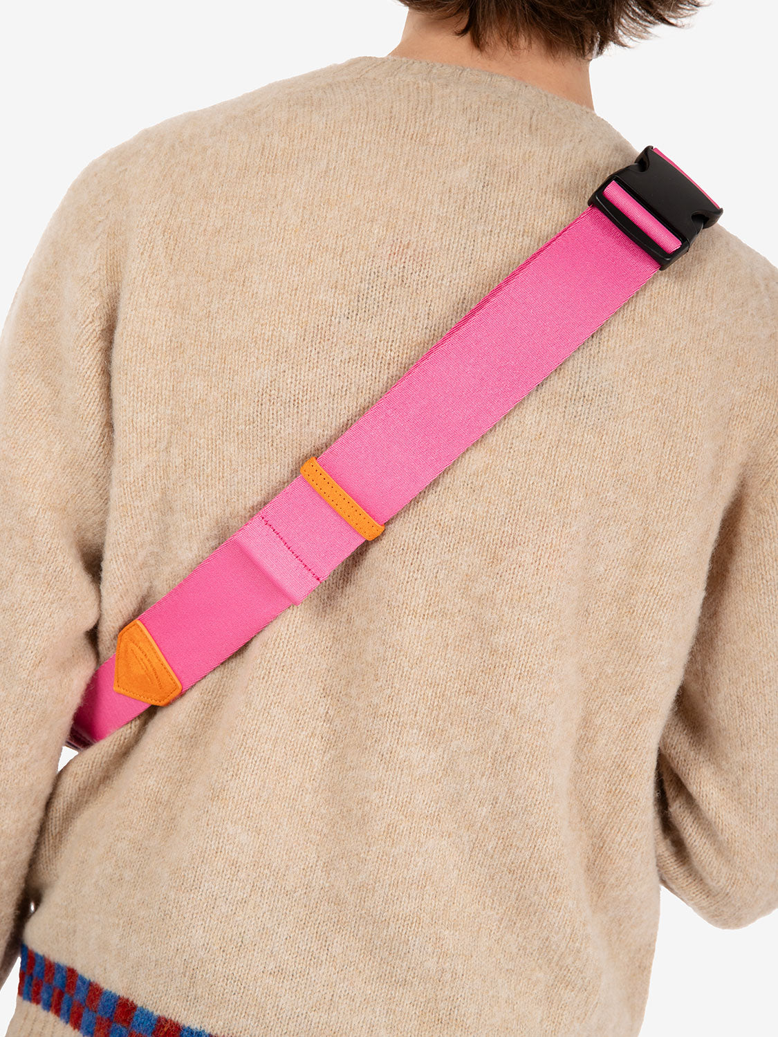 Borsa a spalla teddy verde / multicolor