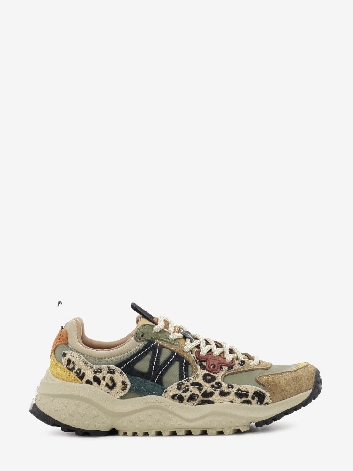 Solin suede / nylon multicolor
