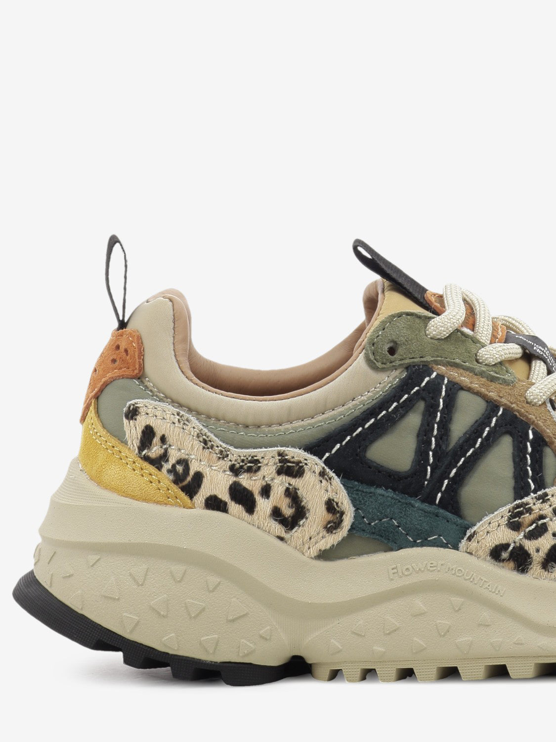 Solin suede / nylon multicolor