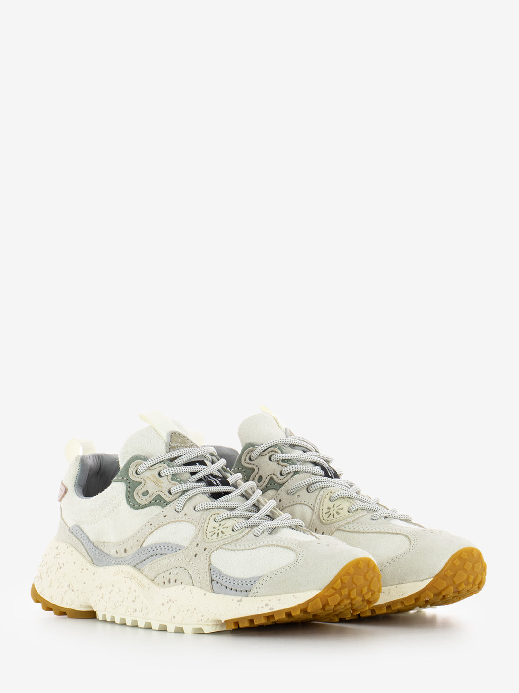 Wave Hairy velour suede white