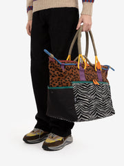 FLOWER MOUNTAIN - Weekend bag cavallino animalier / multicolor