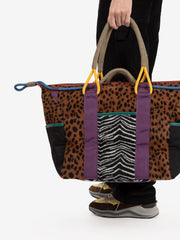 FLOWER MOUNTAIN - Weekend bag cavallino animalier / multicolor