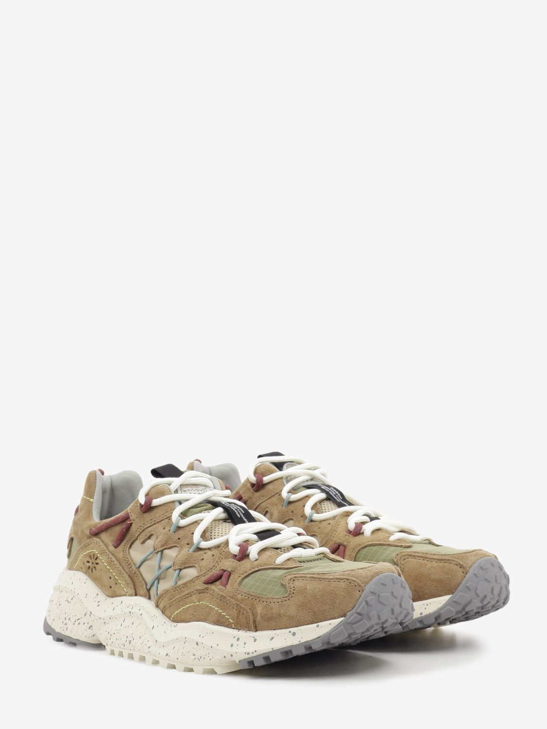 Yamabushi Man suede e nylon biscuit / beige