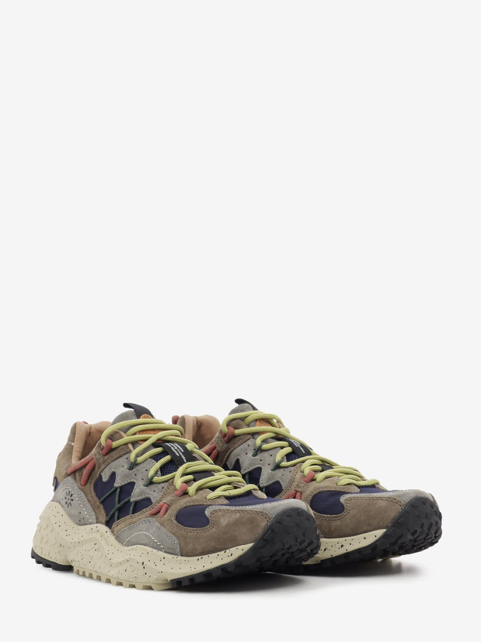 Yamabushi Man suede e nylon brown / black / mud