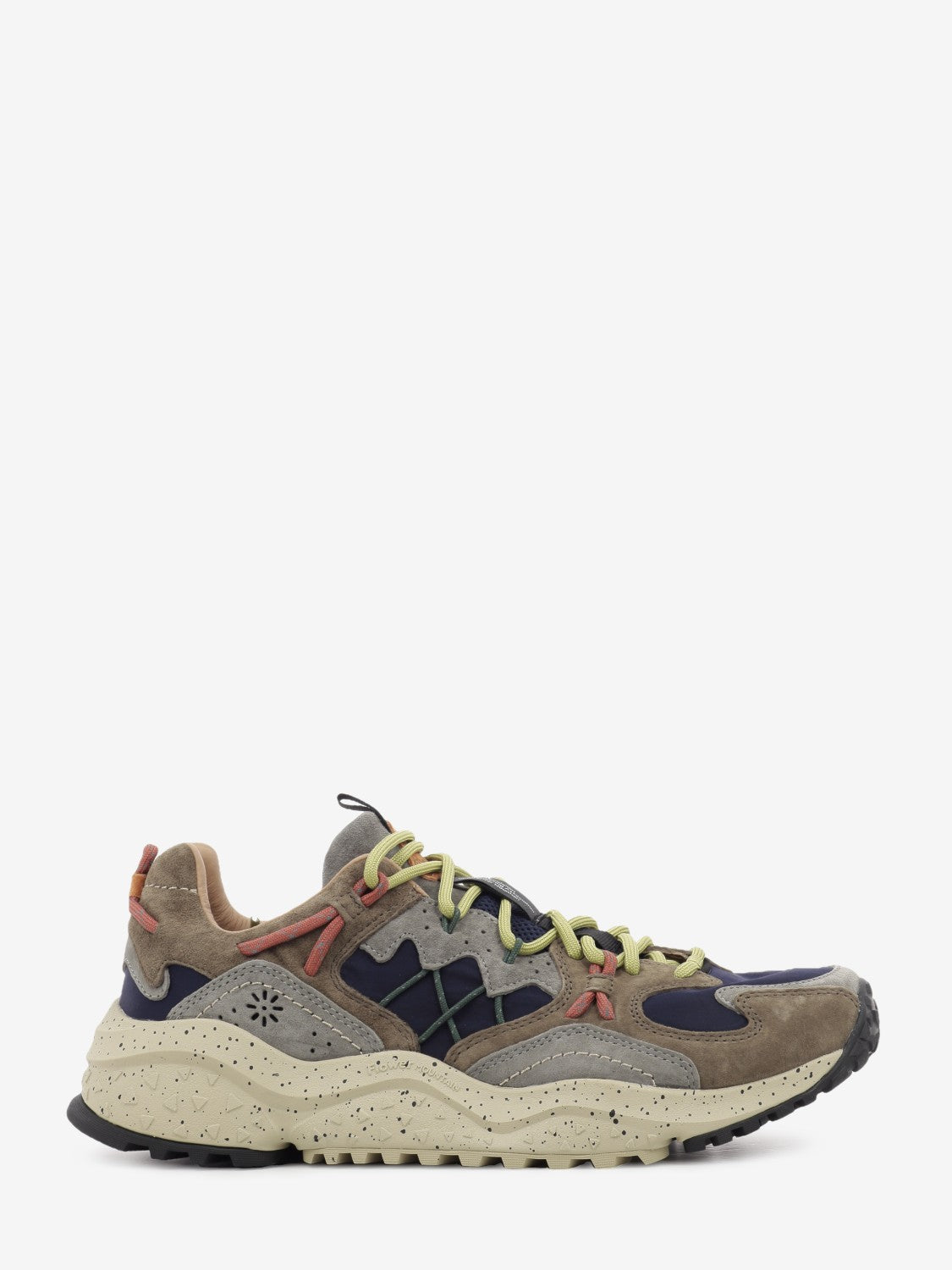 Yamabushi Man suede e nylon brown / black / mud