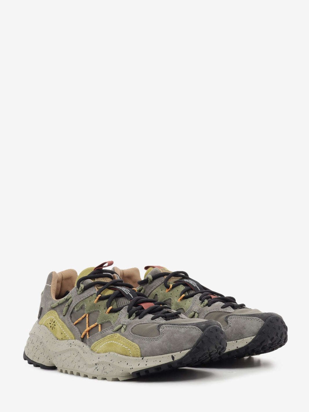 Yamabushi Man suede e nylon brown