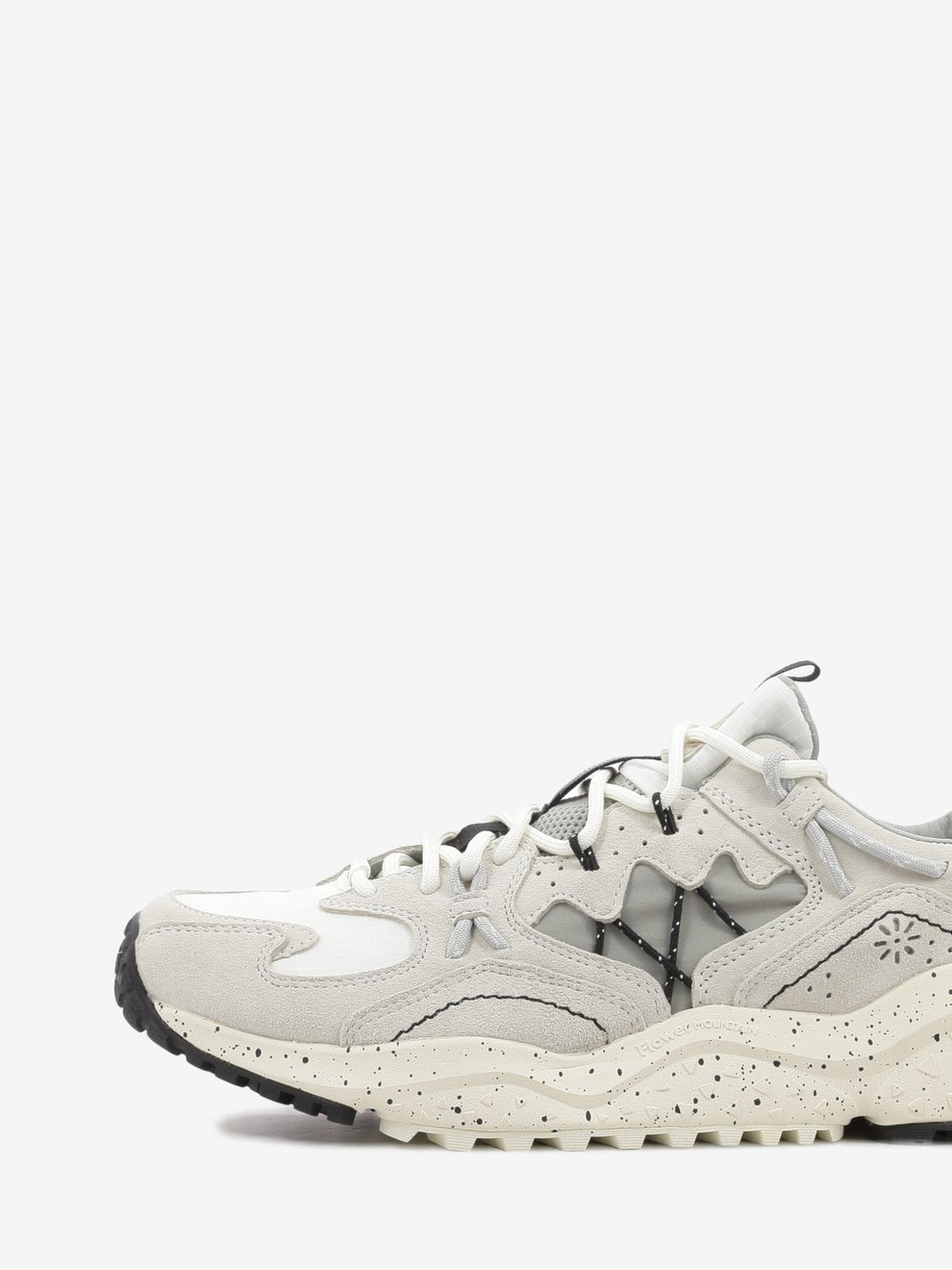 Yamabushi suede e nylon cream / off white