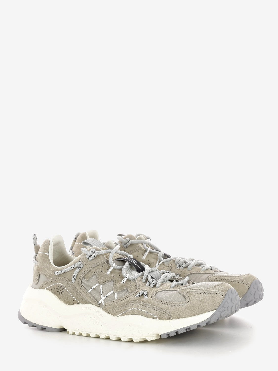 Yamabushi UNI suede and nylon light grey