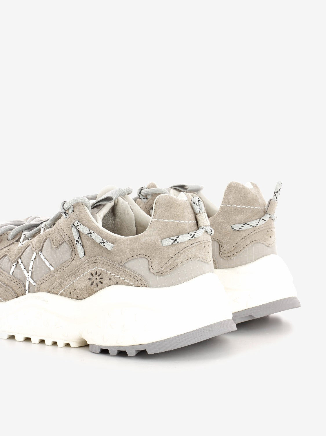 Yamabushi UNI suede and nylon light grey