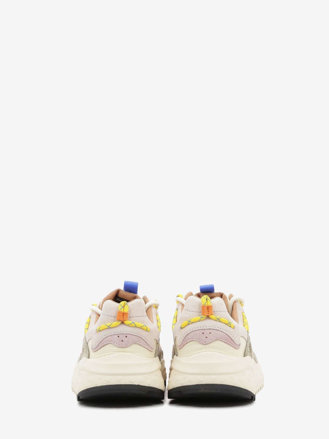 Yamabushi Woman suede e nylon cipria / stone / fuchsia