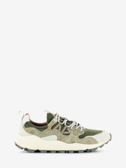 FLOWER MOUNTAIN - Yamano 3 M suede nylon off white / military green