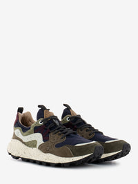 Yamano 3 man suede nylon brown / navy