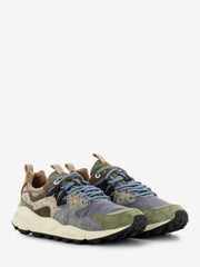 FLOWER MOUNTAIN - Yamano 3 man suede nylon militare / grey / light brown