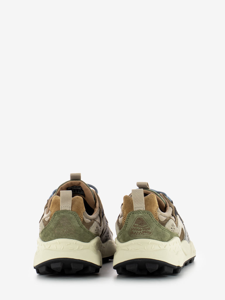 FLOWER MOUNTAIN - Yamano 3 man suede nylon militare / grey / light brown