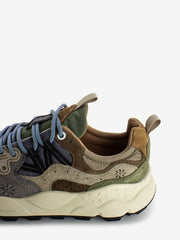 FLOWER MOUNTAIN - Yamano 3 man suede nylon militare / grey / light brown