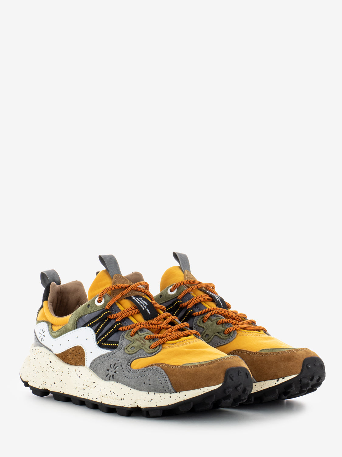 Yamano 3 man suede nylon warm brown / mustard