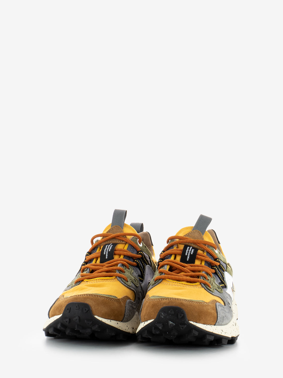 Yamano 3 man suede nylon warm brown / mustard