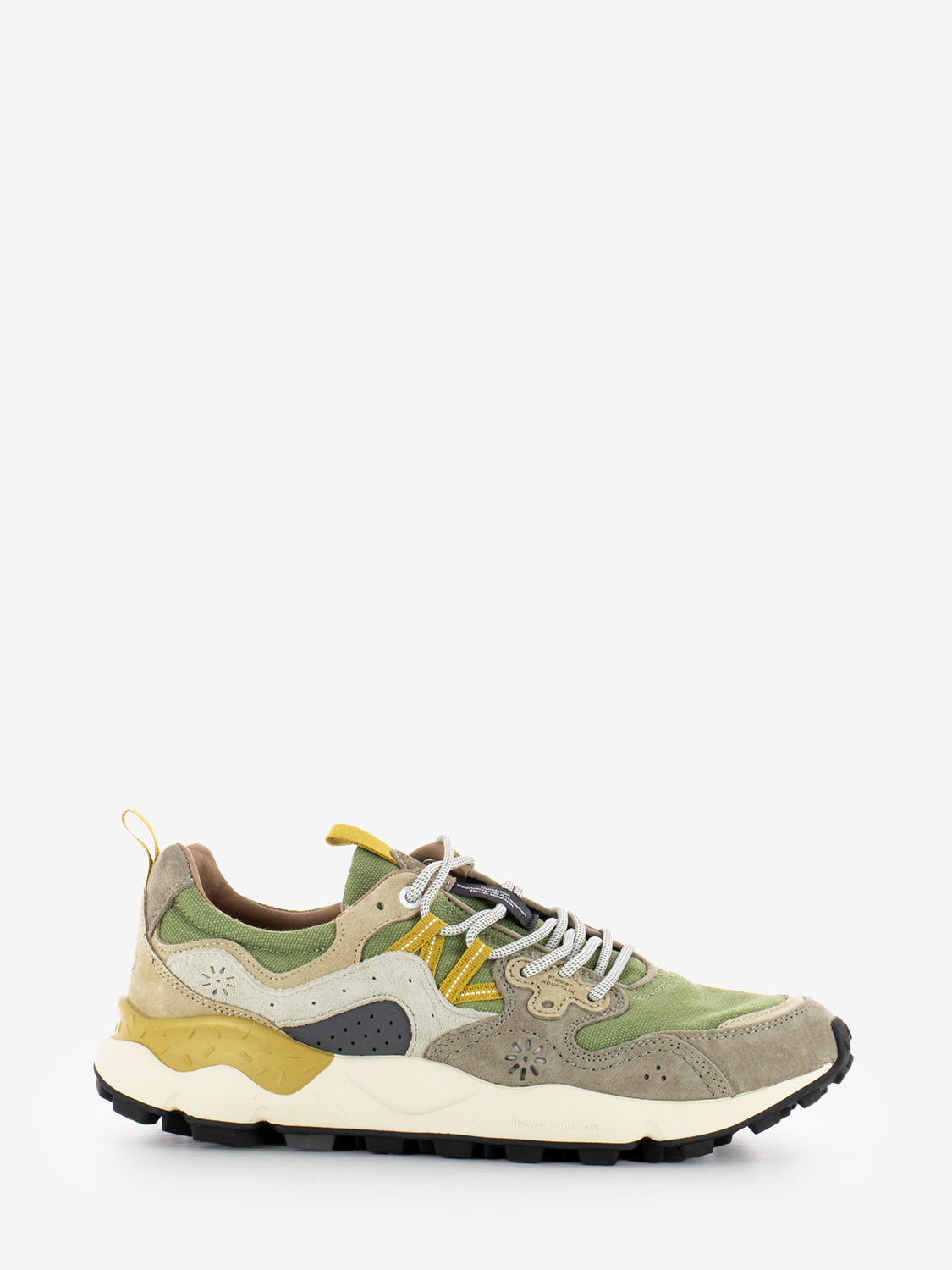 Yamano 3 suede canvas light brown / military