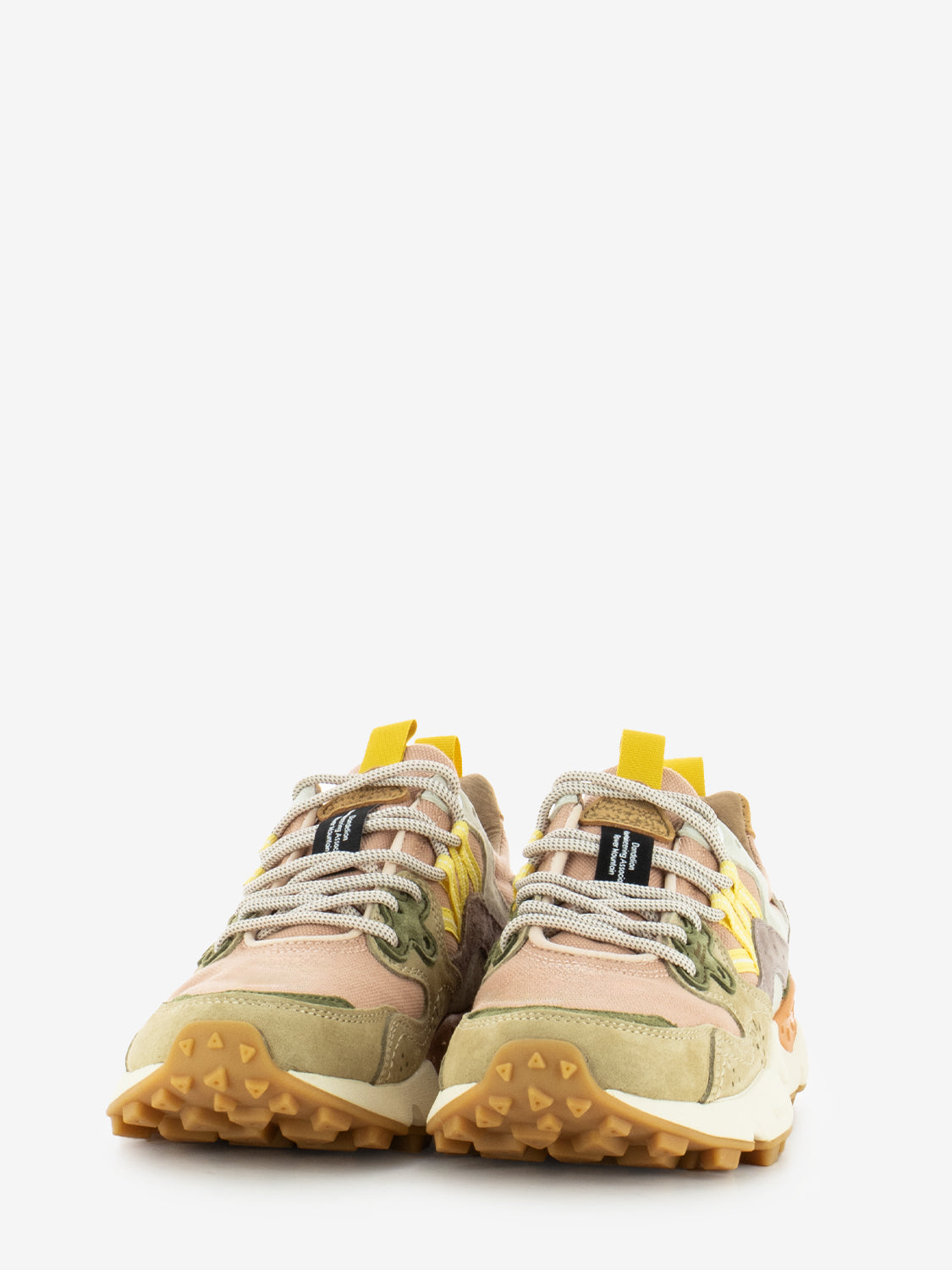 Yamano 3 suede canvas light brown / rose