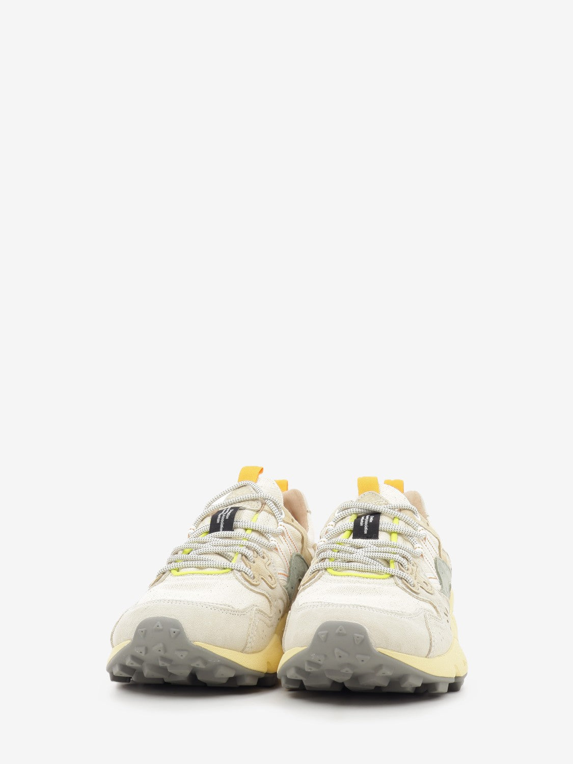 Yamano 3 suede e canvas off white / sage