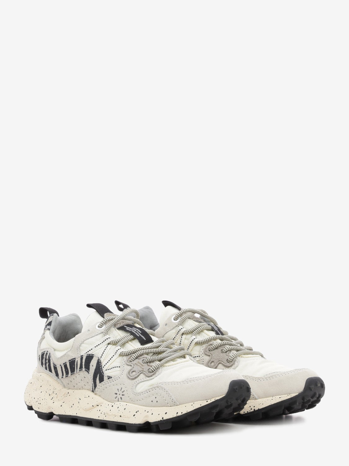 Yamano 3 suede e nylon off white / black