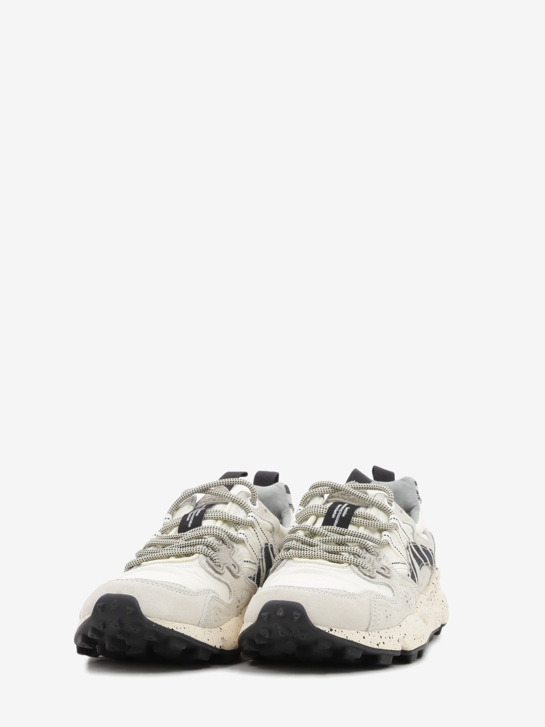 Yamano 3 suede e nylon off white / black