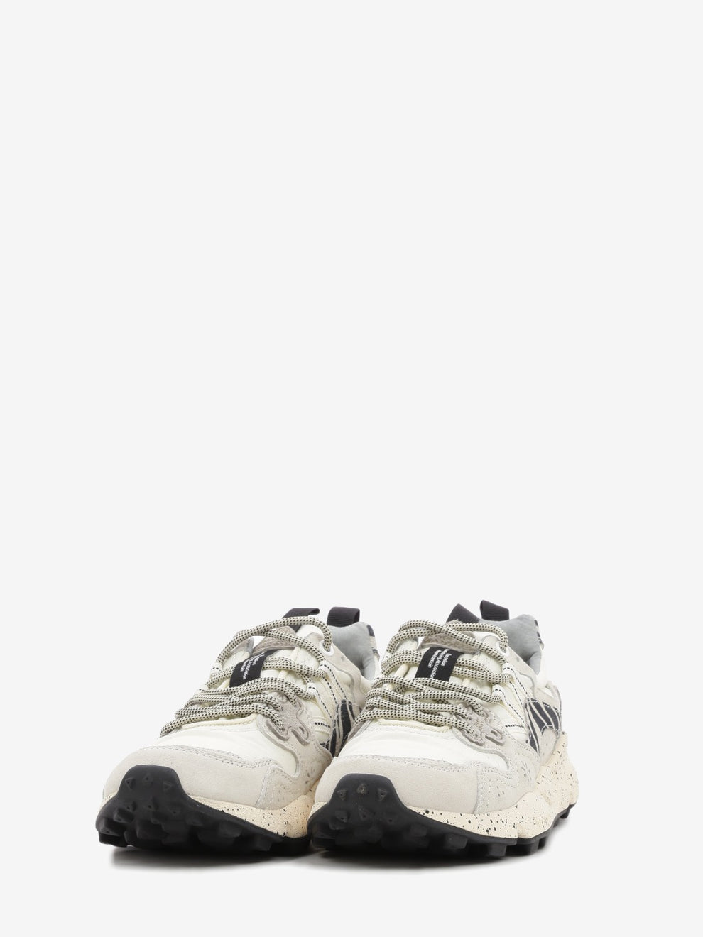 Yamano 3 suede e nylon off white / black