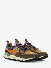 FLOWER MOUNTAIN - Yamano 3 suede e nylon taupe / beige / zucca