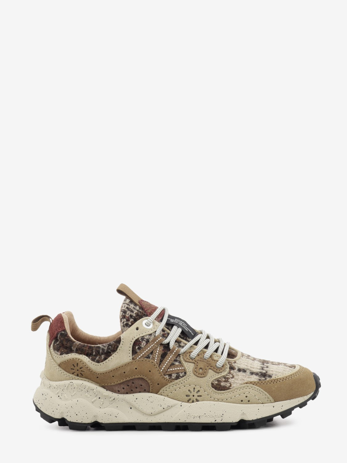 Yamano 3 suede / fabric check brown